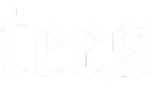 Quirk World 'tees' typography